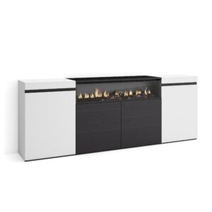Aparadores para salón Blanco y negro 2298