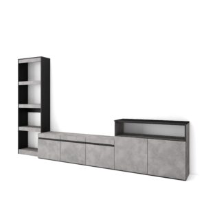 Muebles de Salón para TV Cemento 3166