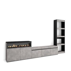 Muebles de Salón para TV Cemento 3167