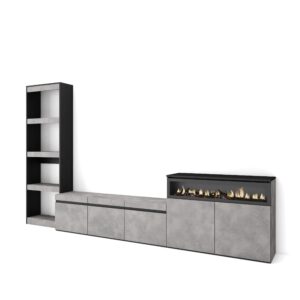 Muebles de Salón para TV Cemento 3168