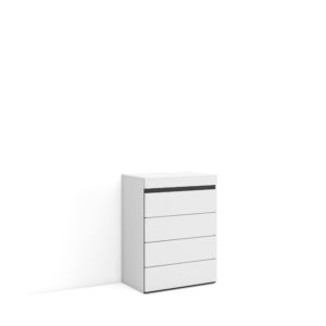 Cómoda Cajonera Blanco y negro 3420