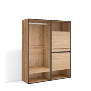 Vestidor abierto Roble 3494