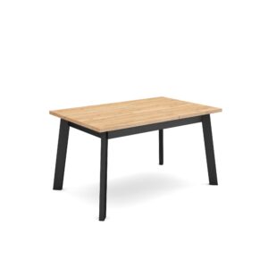 Mesa Comedor Roble y negro 2903