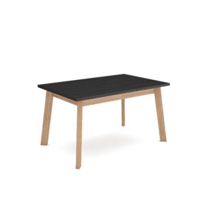 Mesa Comedor Roble y negro 2905