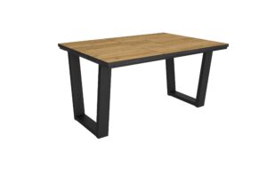 Mesa Comedor Roble y negro 3815