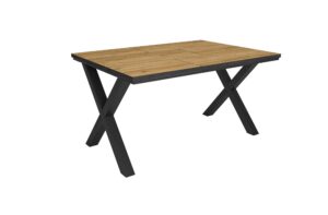 Mesa Comedor Roble y negro 3816