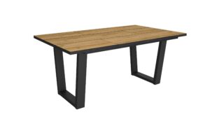Mesa Comedor Roble y negro 3817