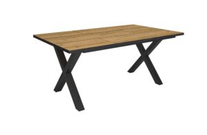 Mesa Comedor Roble y negro 3818