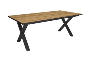 Mesa Comedor Roble y negro 3820