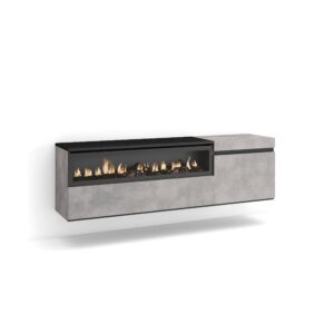 Mueble TV Televisión Cemento 2468