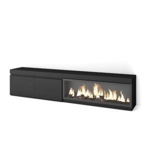 Mueble TV  Televisión Negro 3257