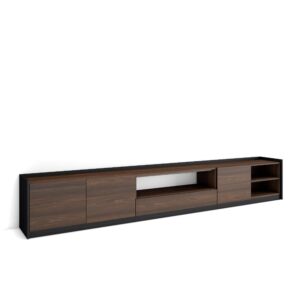 Mueble TV  Televisión Roble oscuro y Negro 4340