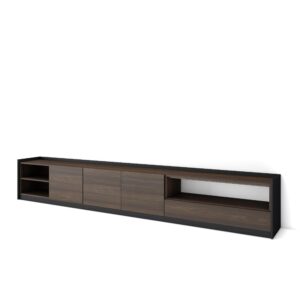 Mueble TV  Televisión Roble oscuro y Negro 4344
