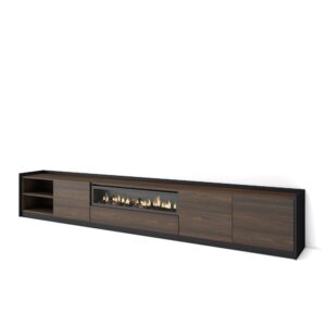 Mueble TV  Televisión Roble oscuro y Negro 4347