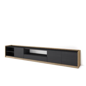 Mueble TV  Televisión Negro y roble 4370
