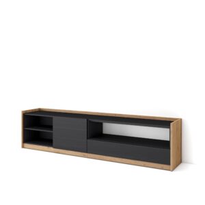 Mueble TV  Televisión Negro y roble 4402